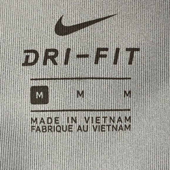 Nike Leggings sz M Mid Rise Tight Fit 7/8 Length Gray Green 25.5" Inseam New NWT - Picture 10 of 11